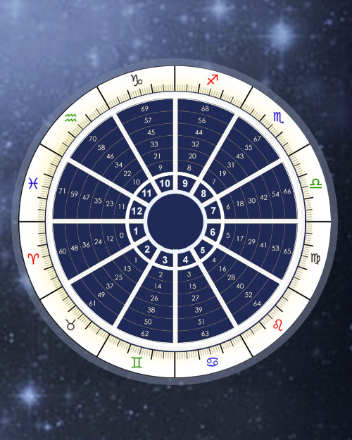 Profections Wheel, Annual Profections, Astrology Online Calculator